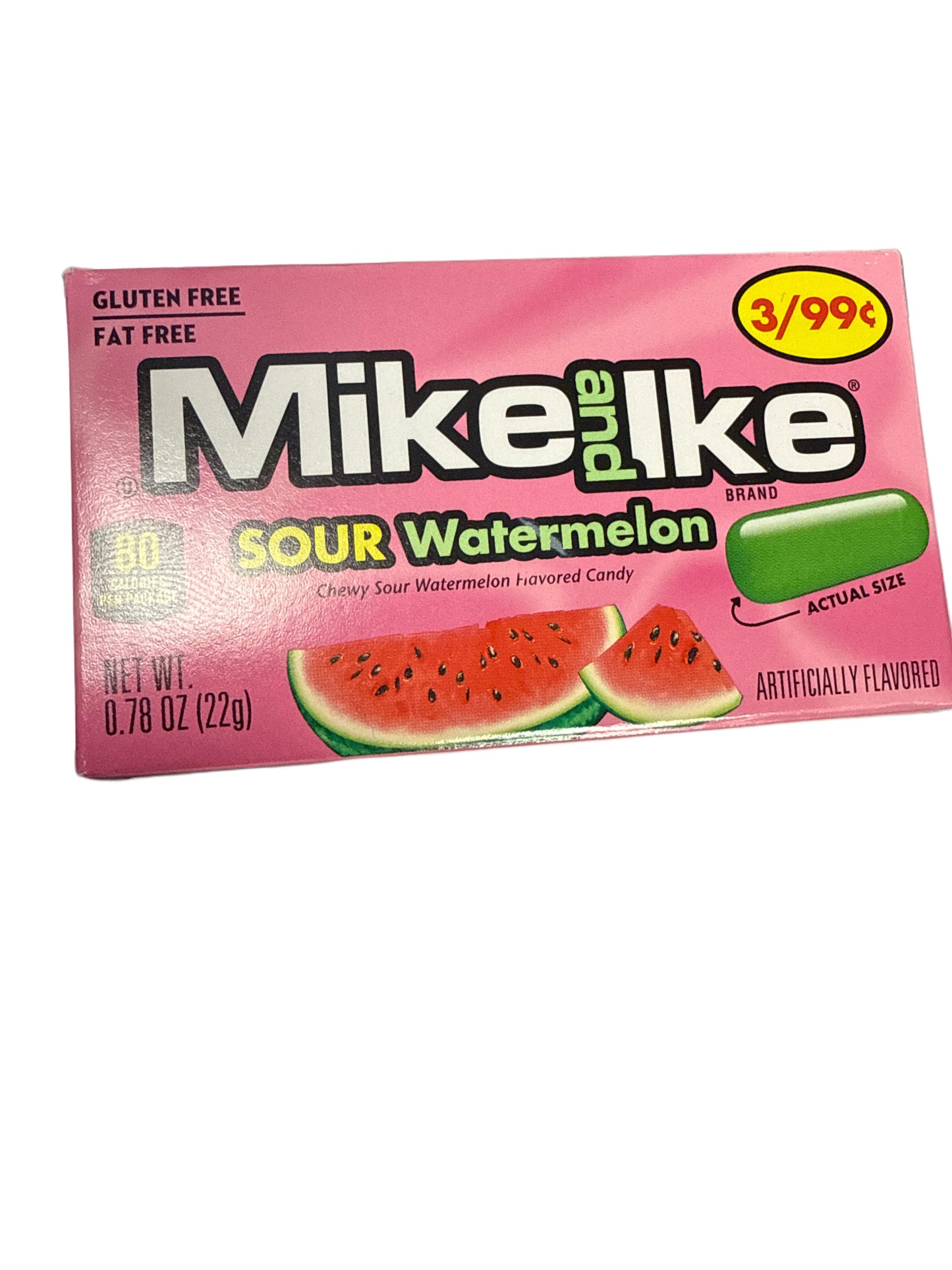 Mike And Ike Mini Theater Box Sauer Wassermelone Geschmack 22G - U.S. Ausgabe