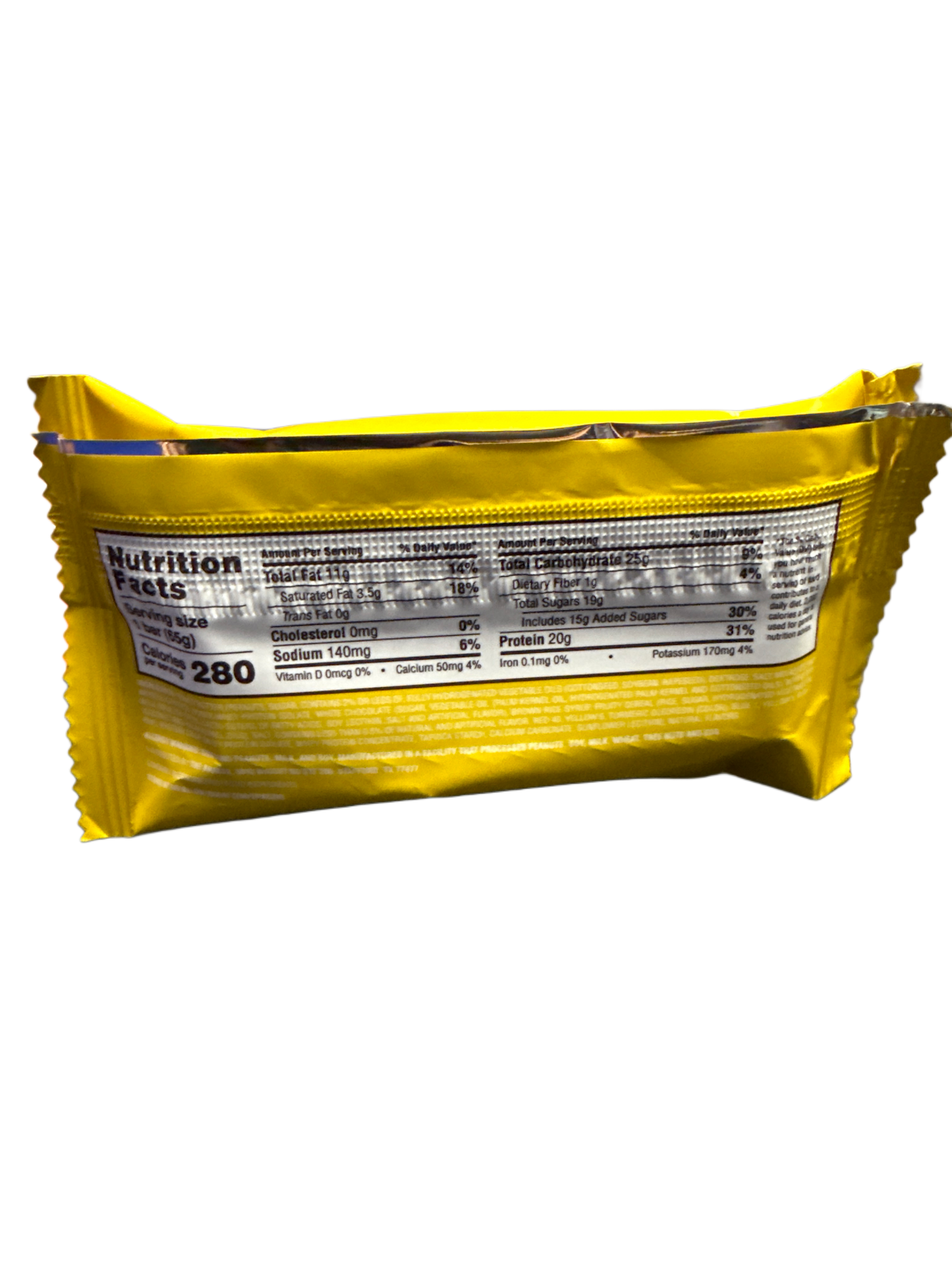 Anabar Protein Riegel Weiße Schokolade Fruchtiges Müsli Knusper Geschmack 65G - U.S Edition