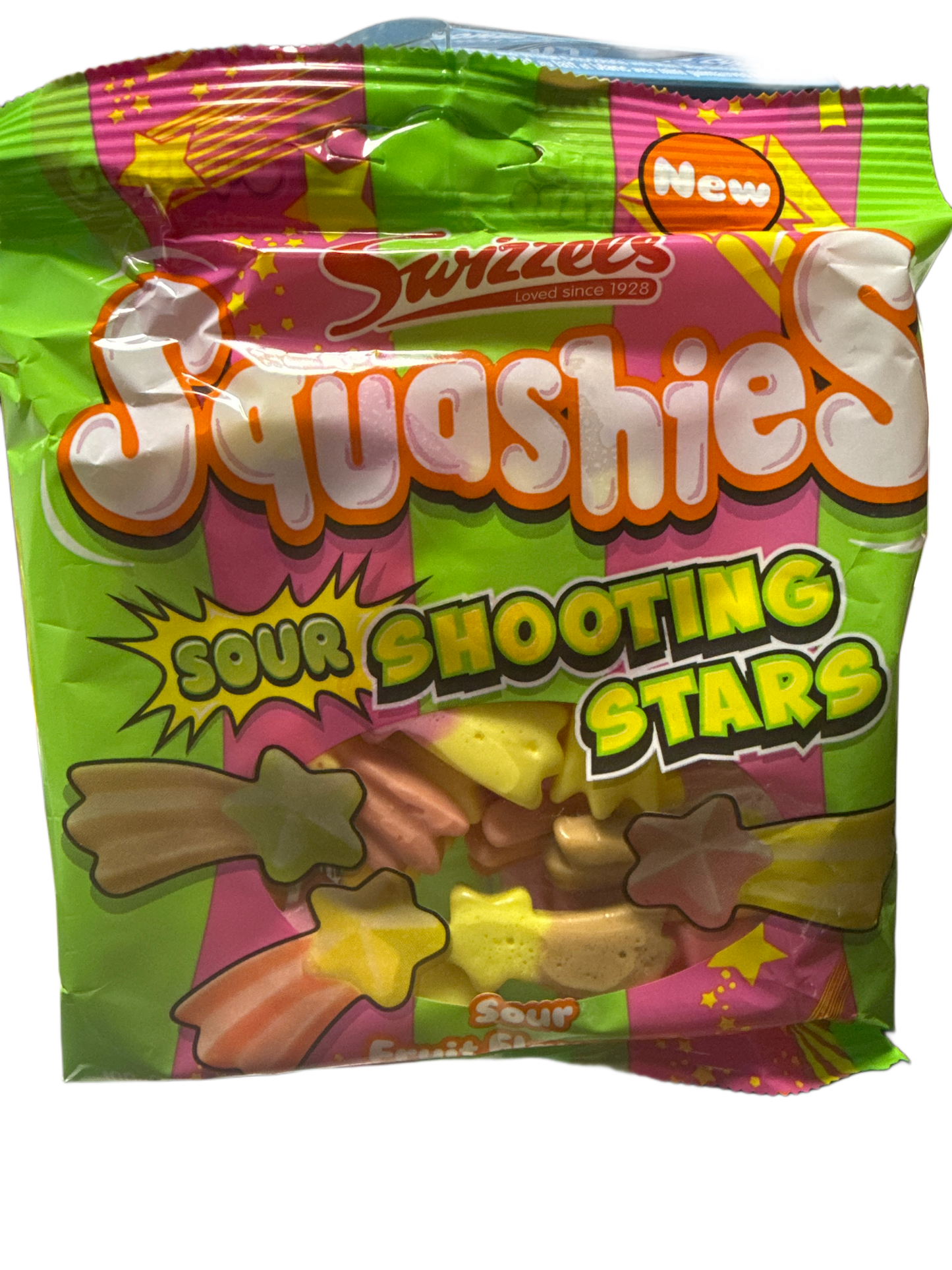 Squashies Sour Shooting Stars Candy 100G - U.K Edition