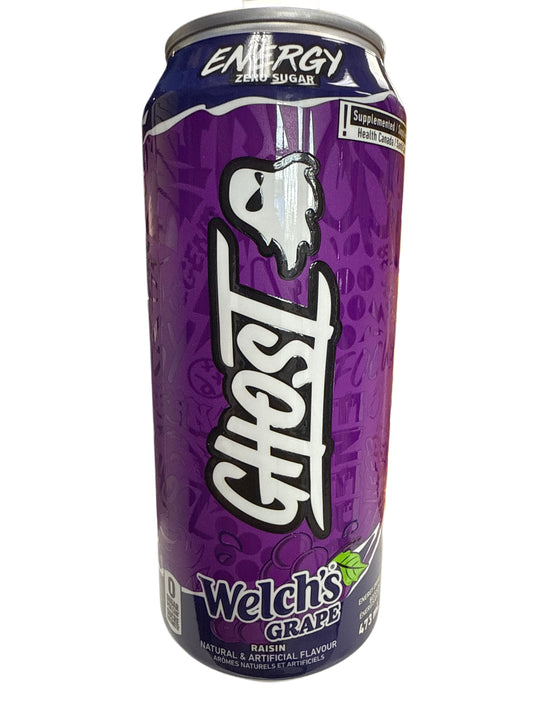Ghost Zero Sugar Energy Welch's Grape Flavour 473ML - Canadian Edition