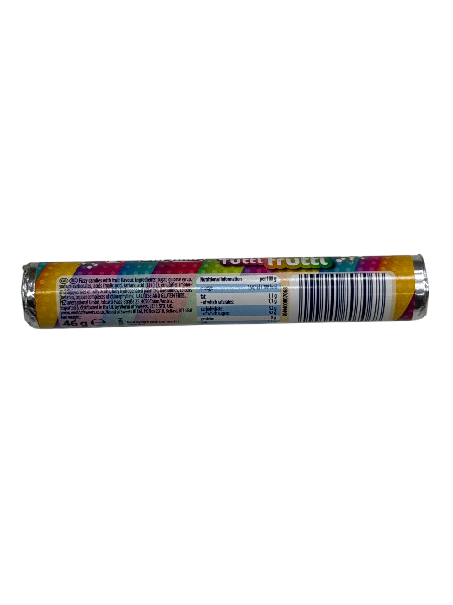 Pez Fizzy Tutti Fruitti Candies 46G - U.S Edition