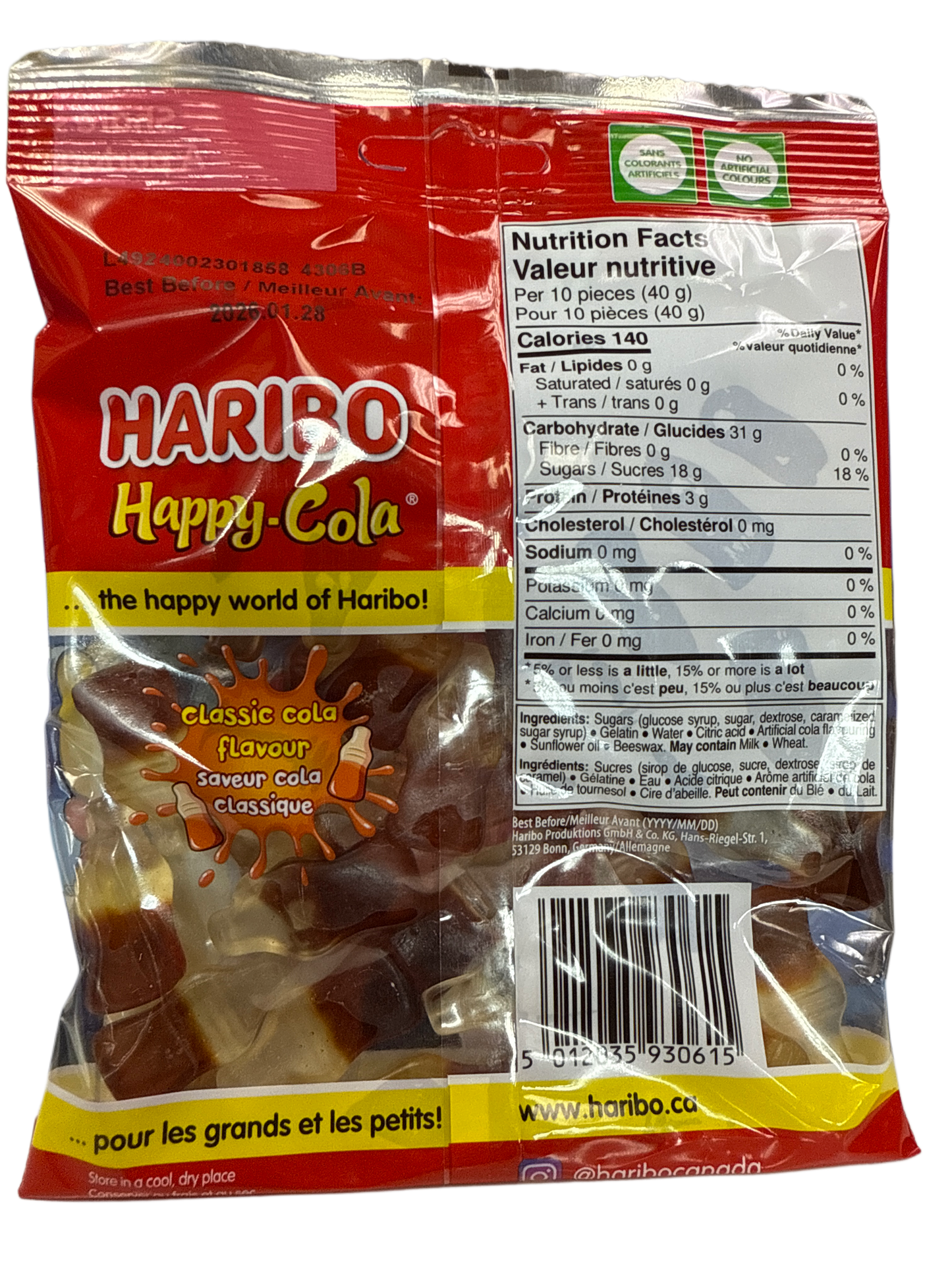 Haribo Happy Cola Gummy Candies - German Edition