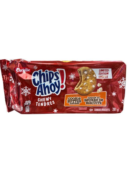 Chips Ahoy Chewy Tenders Christmas Limited Edition Cookie Butter Flavour 281G - Canadian Edition
