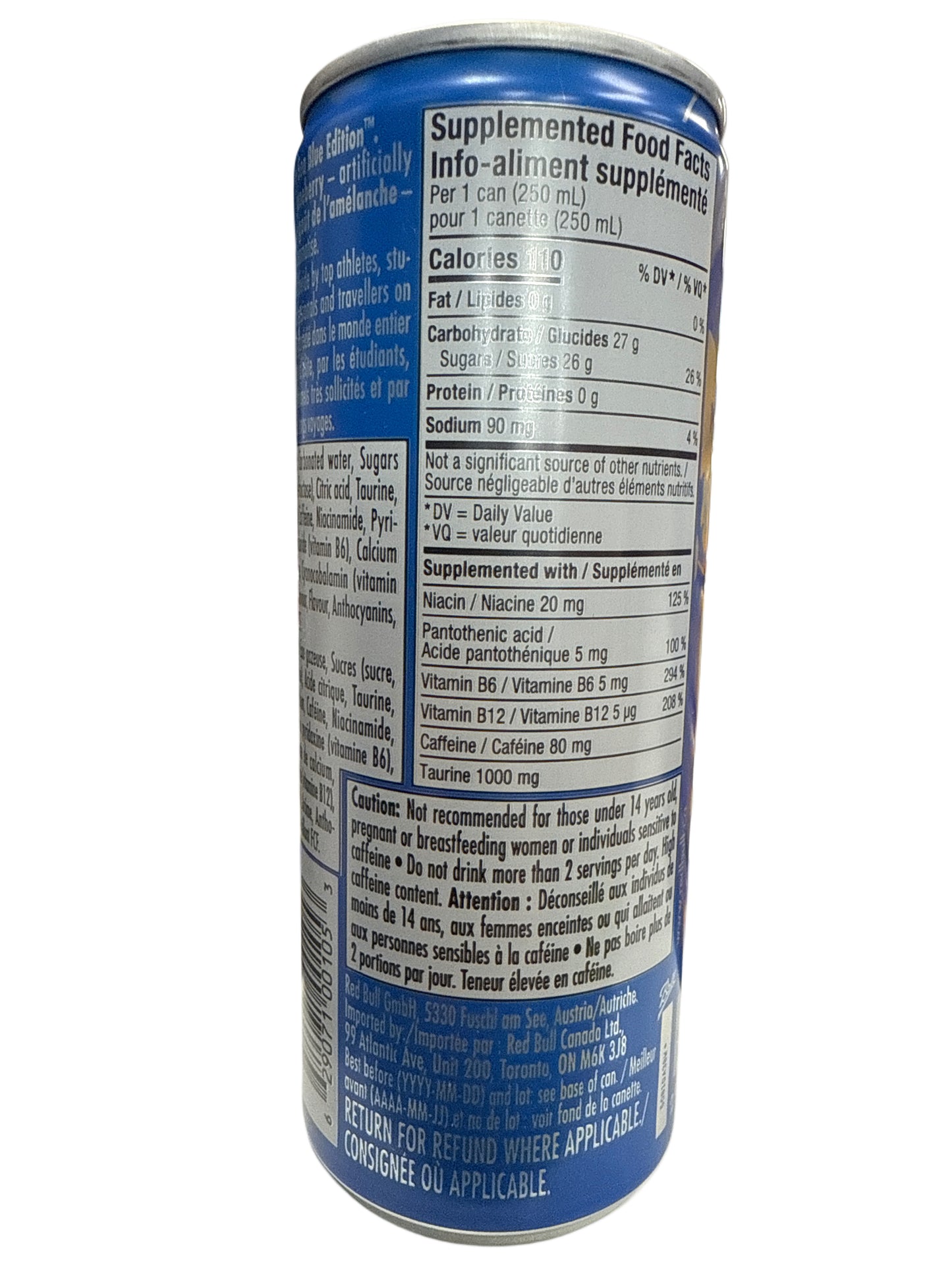 Red Bull Edición de Verano Juneberry 250mL - Edición Canadiense