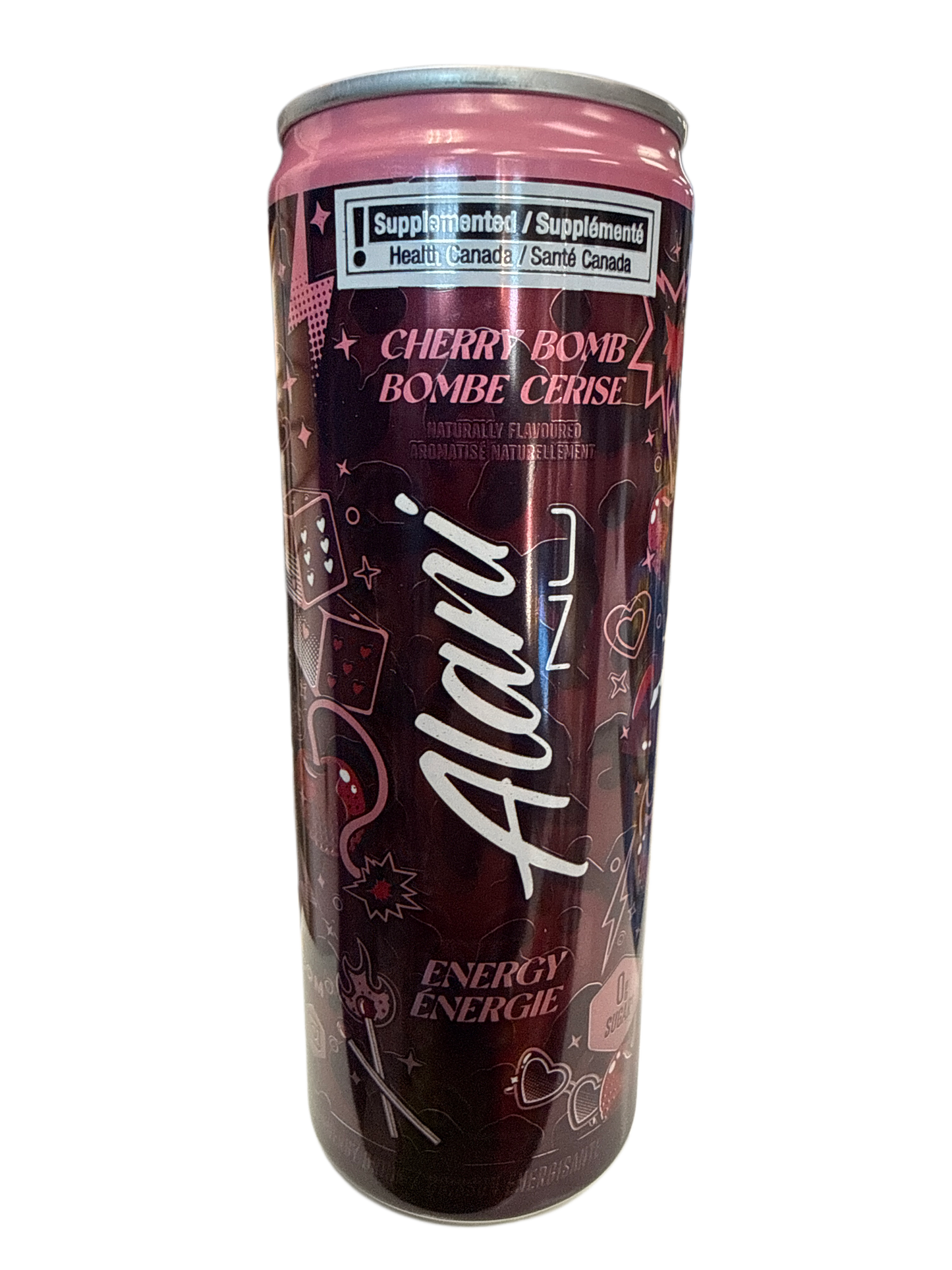 Bebida Energética Alani Nu Cereza Explosiva Sin Azúcar 355ML - Edición Canadiense