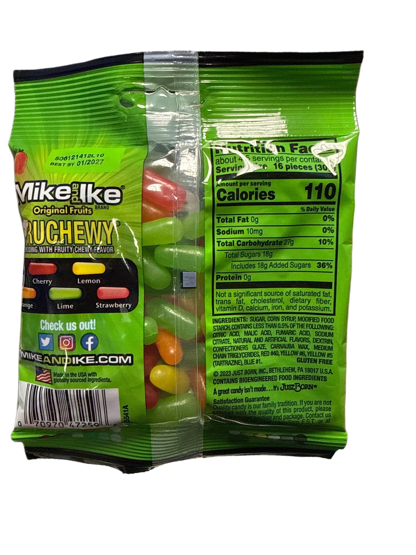 Mike och Ike Original Frukt Smakade Godis 141G - USA Utgåva