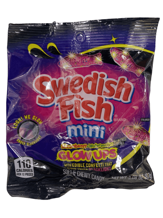 Swedish Fish Glow Ups 3.08OZ - U.S Edition