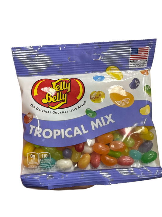 Jelly Belly Tropisk Blandning Gelébönor 99G - USA-utgåva