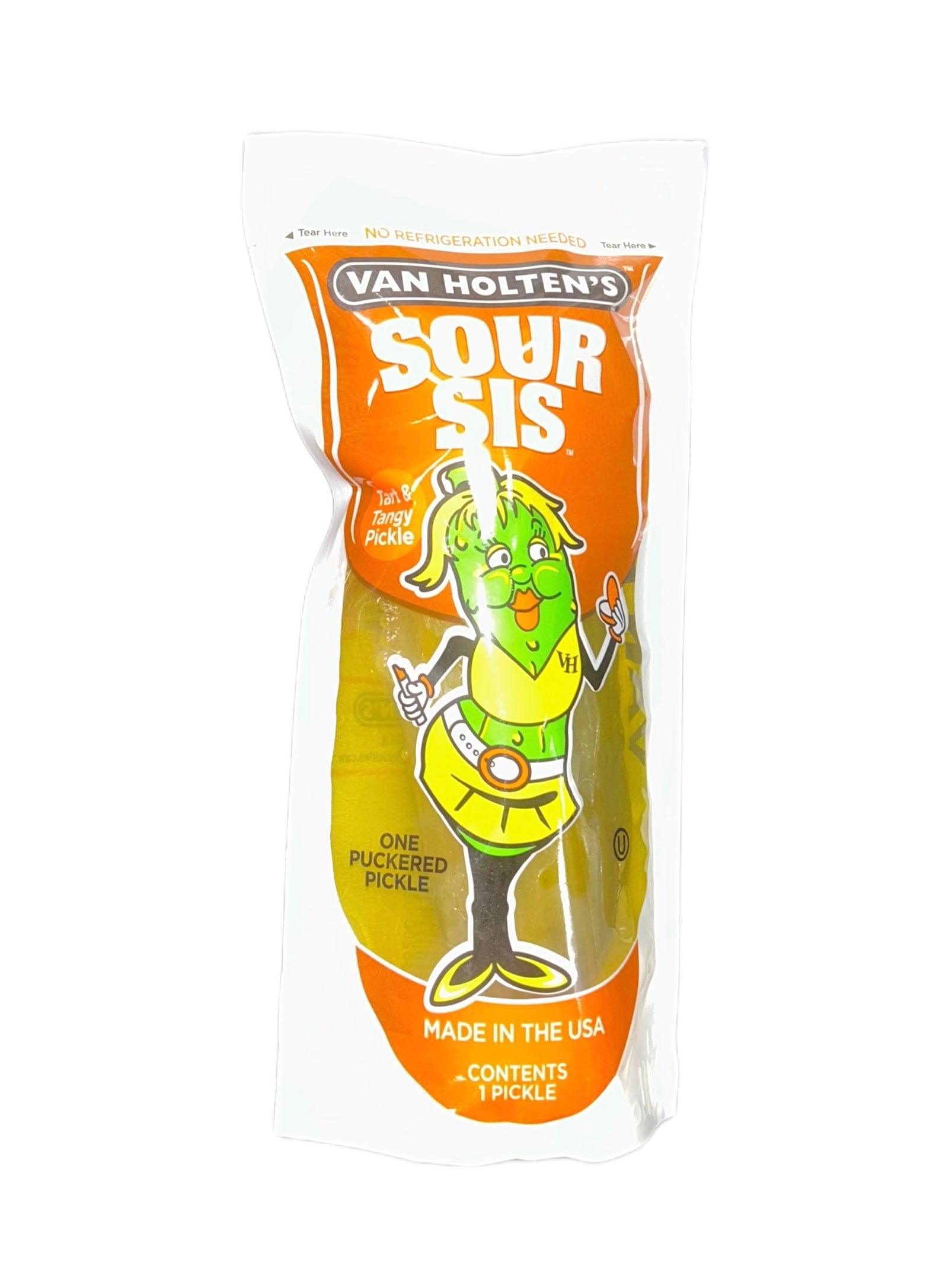 Van Holten’s Sour Sis Jumbo Pickle In A Pouch - Extreme Snacks
