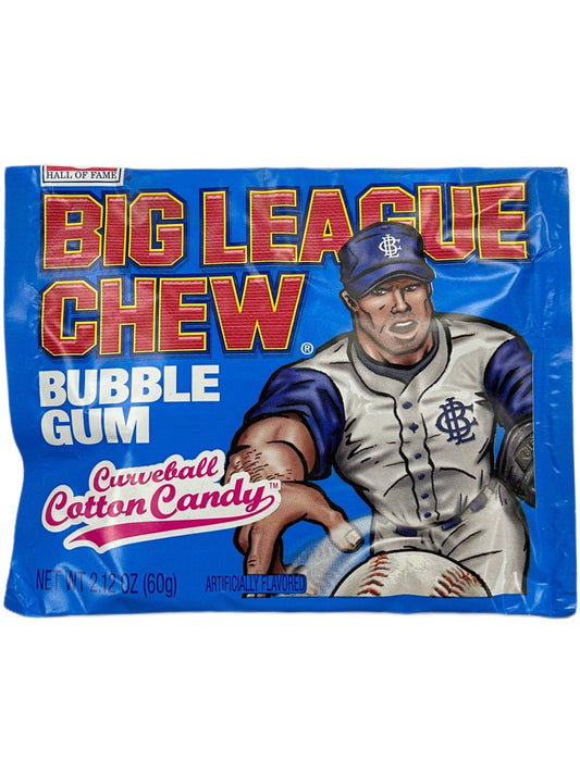 Big League Chew Bubble Gum Curveball Cotton Candy - Extreme Snacks