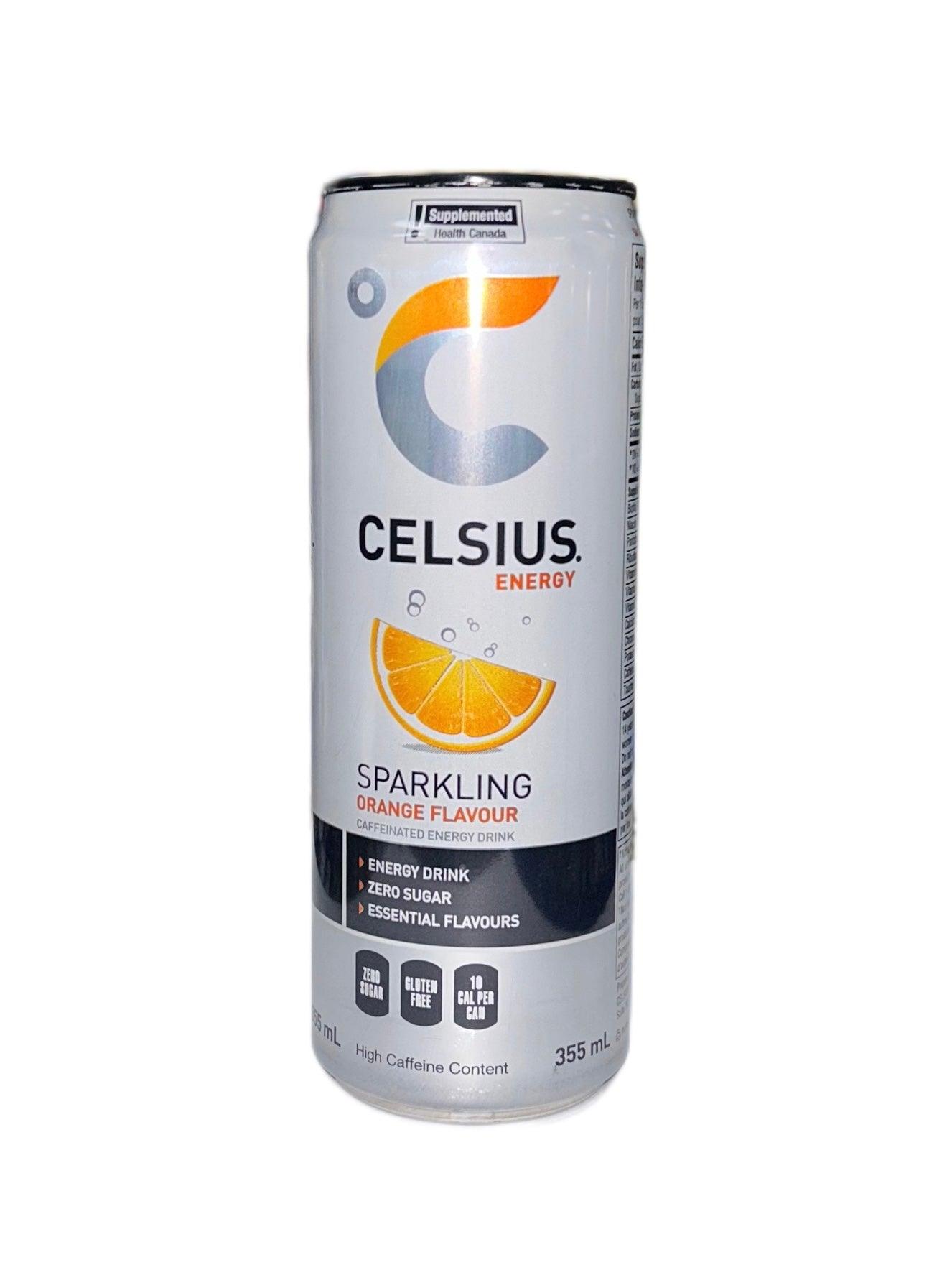 Celsius Live Fit Energy Sparkling Water - Orange - Extreme Snacks