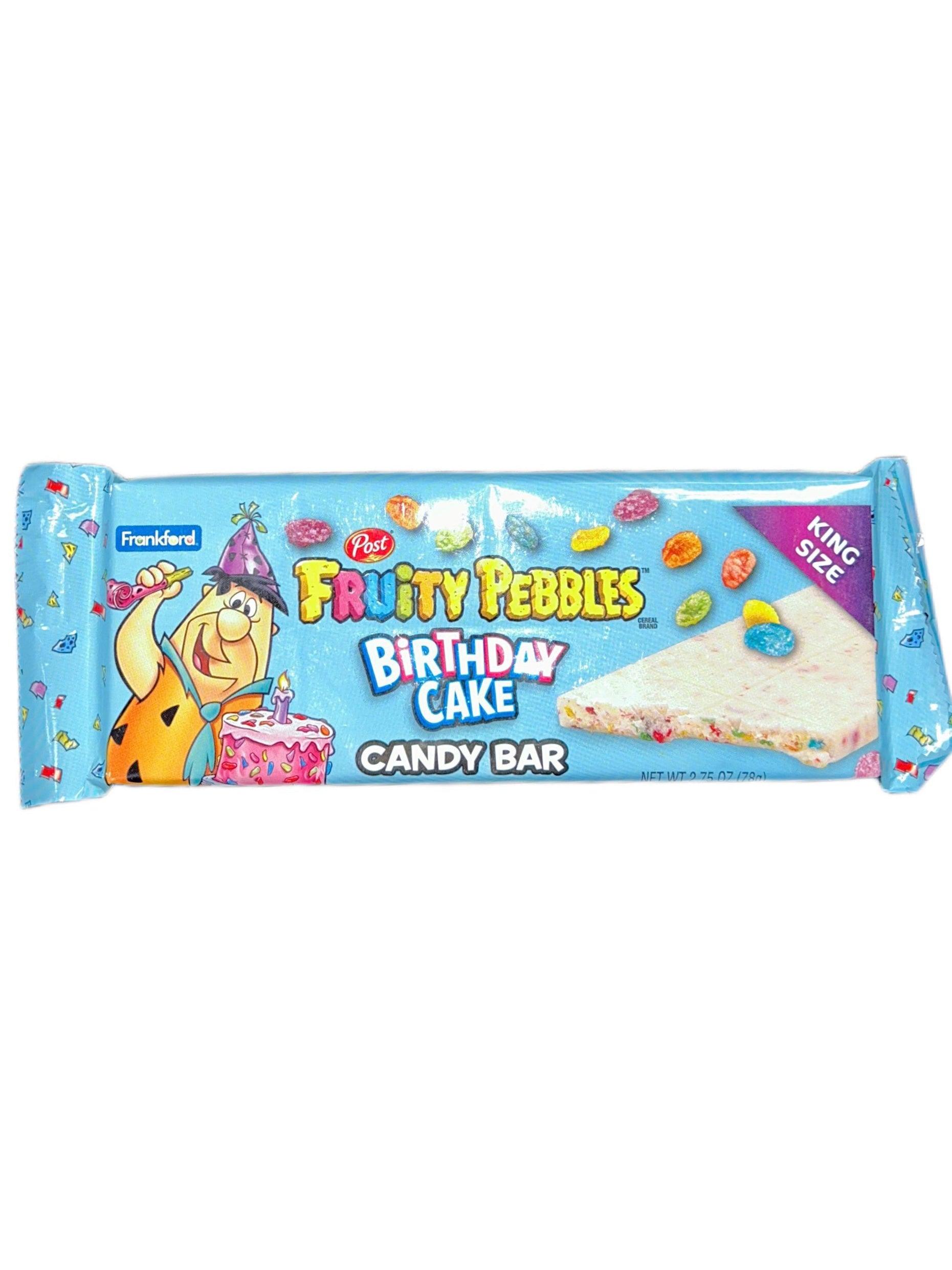 Fruity Pebbles Birthday Cake King Size Candy Bar - Extreme Snacks