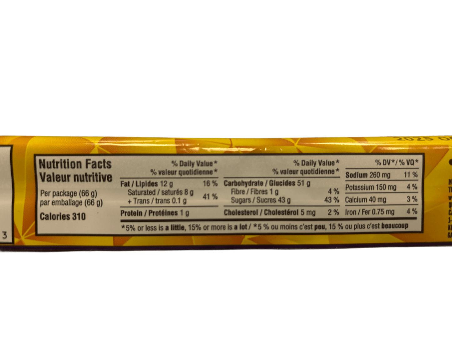 Crunchie King Size Chocolate Bar 66G - Canada Edition