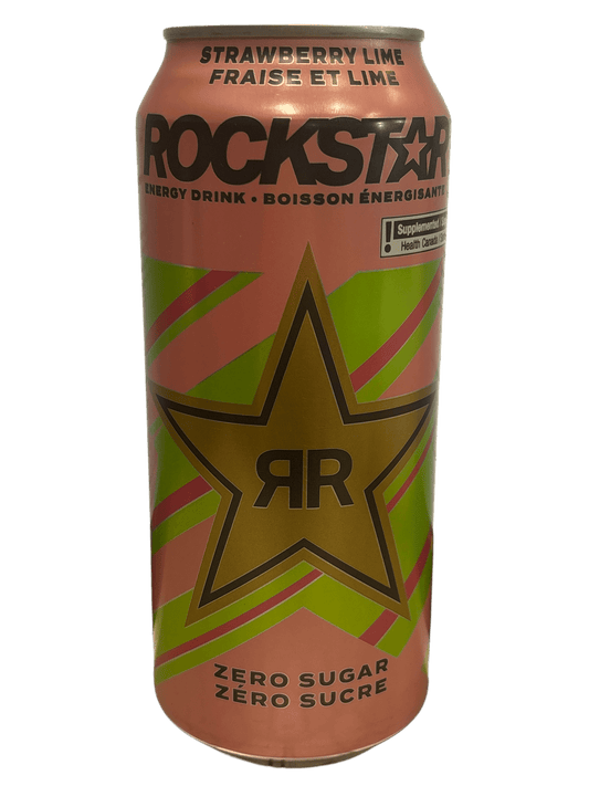 Rockstar Strawberry Lime Zero Sugar Energy Drink 473ML - Canada Edition