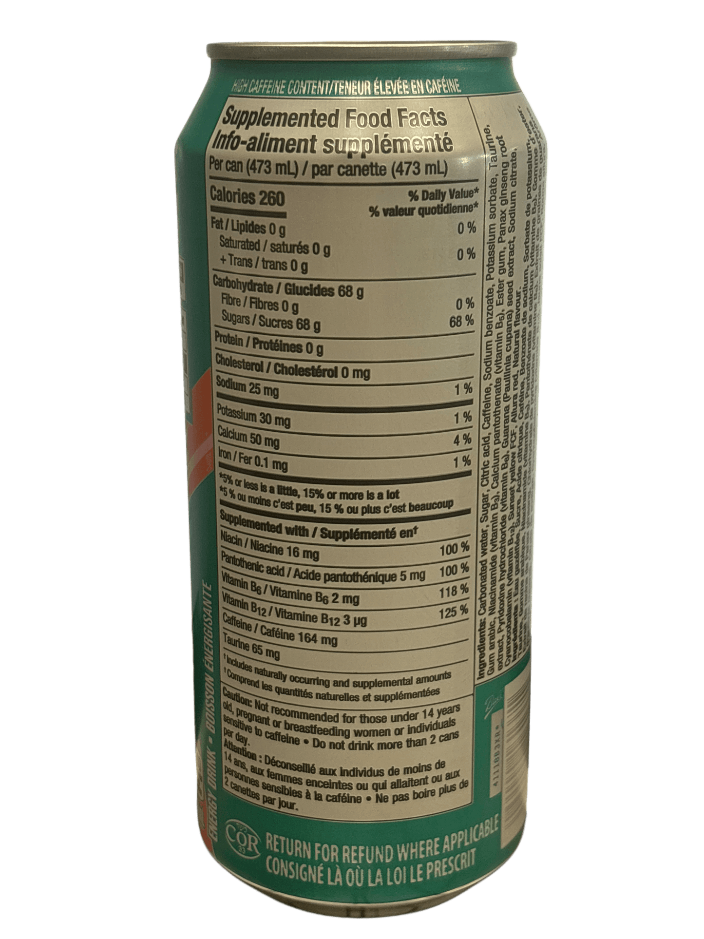 Rockstar Island Bliss Zero Sugar Energy Drink 473ML - Canada Edition