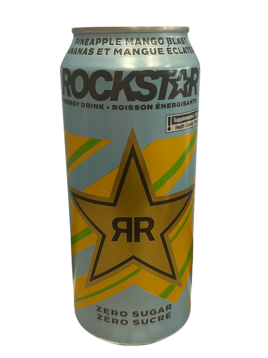 Rockstar Pineapple Mango Blast Zero Sugar Energy Drink 473ML - Canada Edition