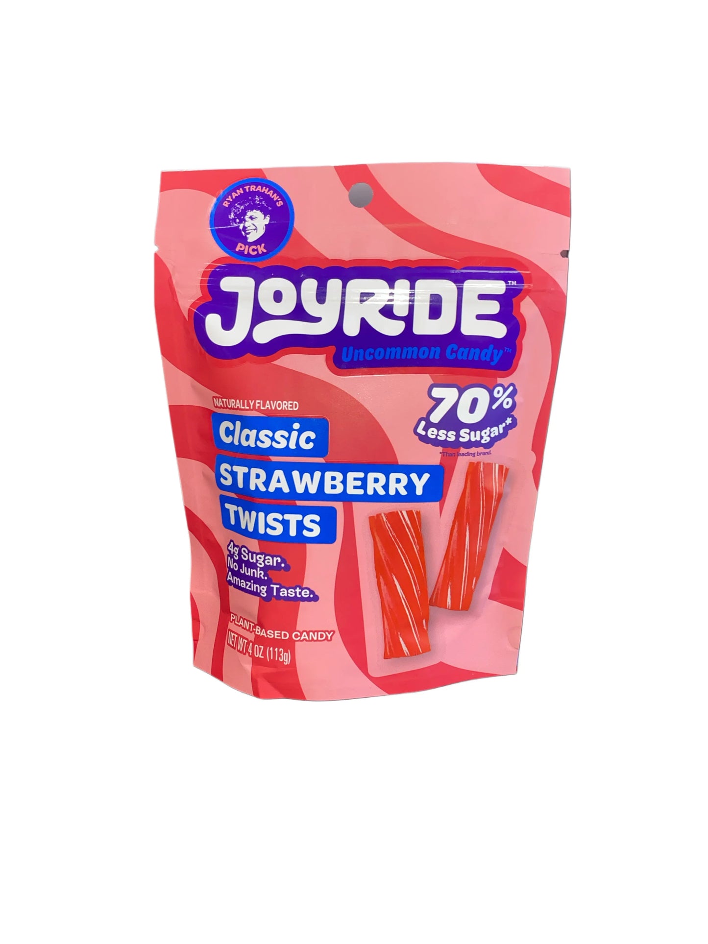 Ryan Trahan's Joyride Classic Strawberry Twists Candy Bag 113G - U.S Edition