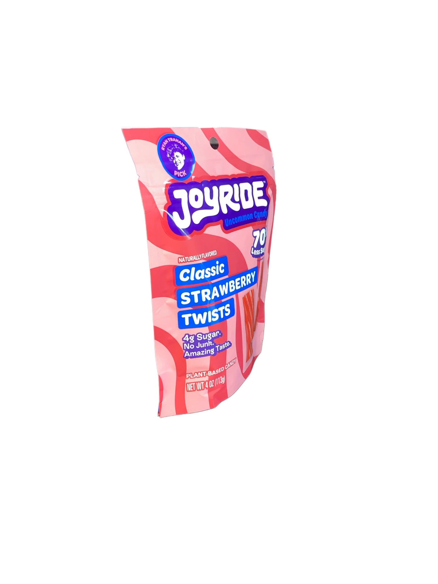 Ryan Trahan's Joyride Classic Strawberry Twists Candy Bag 113G - U.S Edition