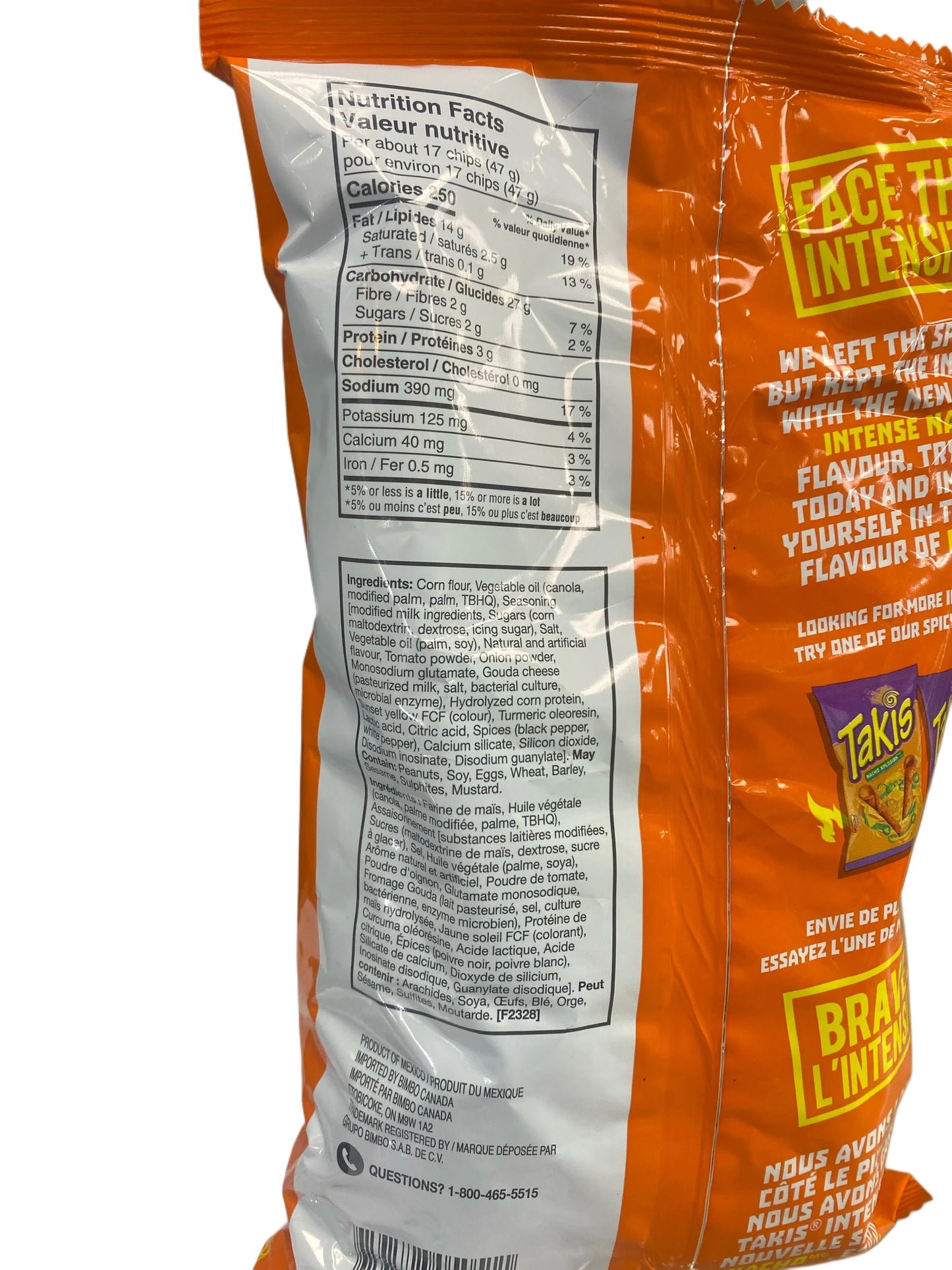 Takis Intense Nacho 280G - Canada Edition