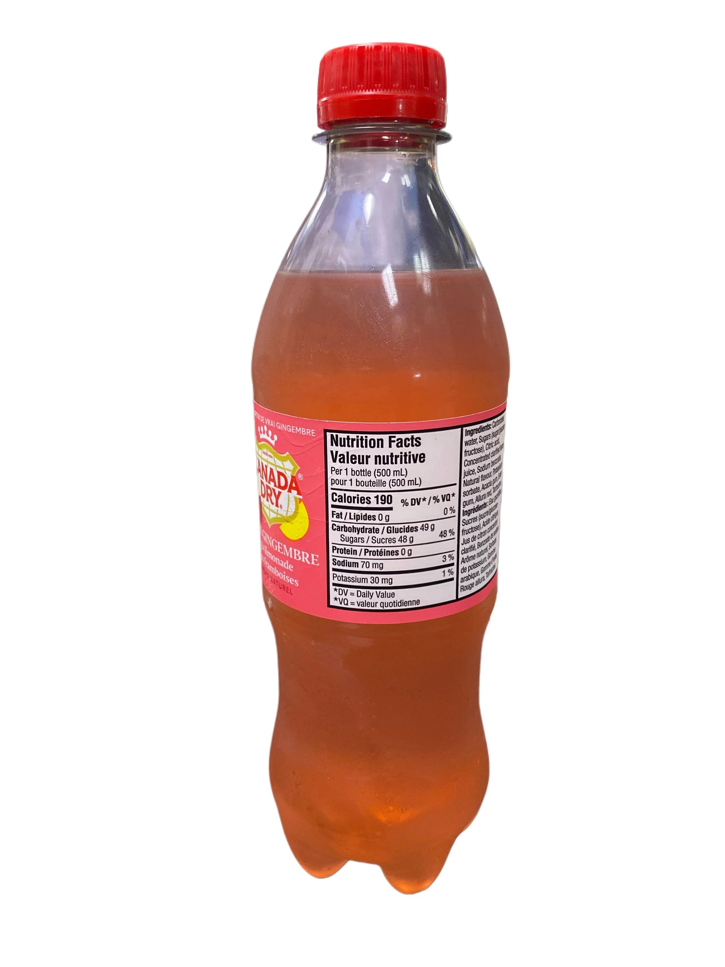 Canada Dry Raspberry Lemonade Bottle 500ML