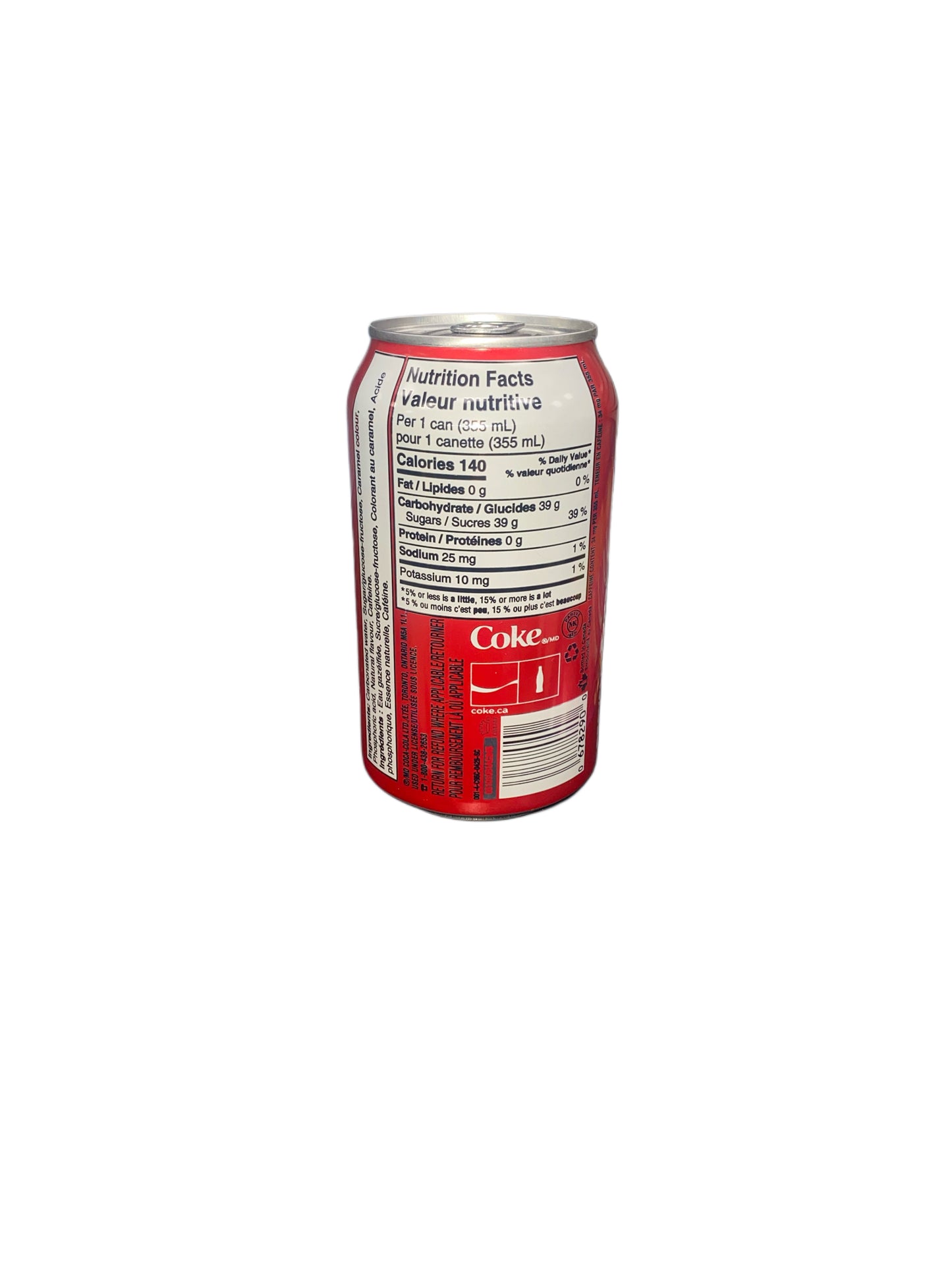 Refresco Coca-Cola Sabor Original Lata 355ml – Edición Canadiense