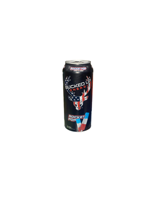 Bucked Up Energy Rocket Pop Zero Sugar Can 473ml – U.S. Edition