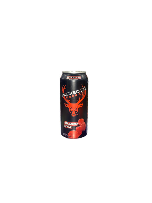 Bucked Up Energy Blood Razz Zero Sugar 473ml – U.S. Edition