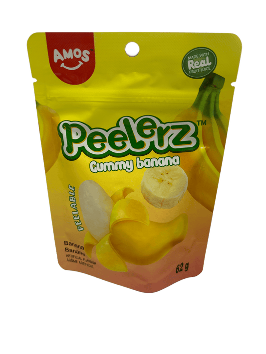 Amos Peelerz Gummy Banana 85G - U.S Edition
