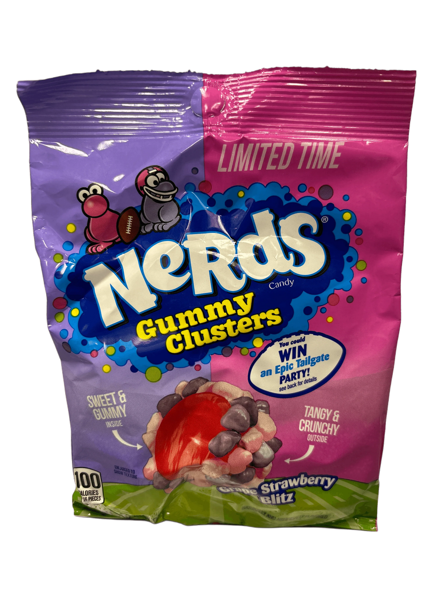 Nerds Gummy Clusters Grape Strawberry Blitz - 5OZ