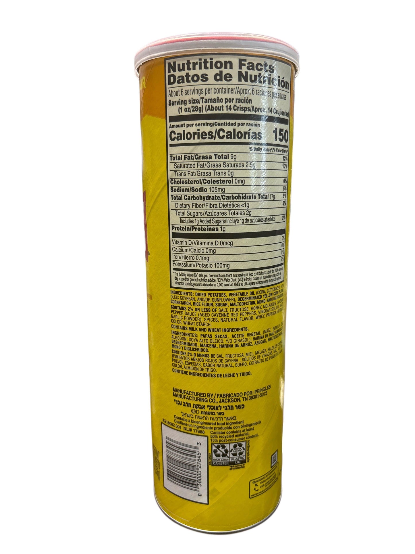 Pringles Hot Honey Limited Edition 5.5OZ