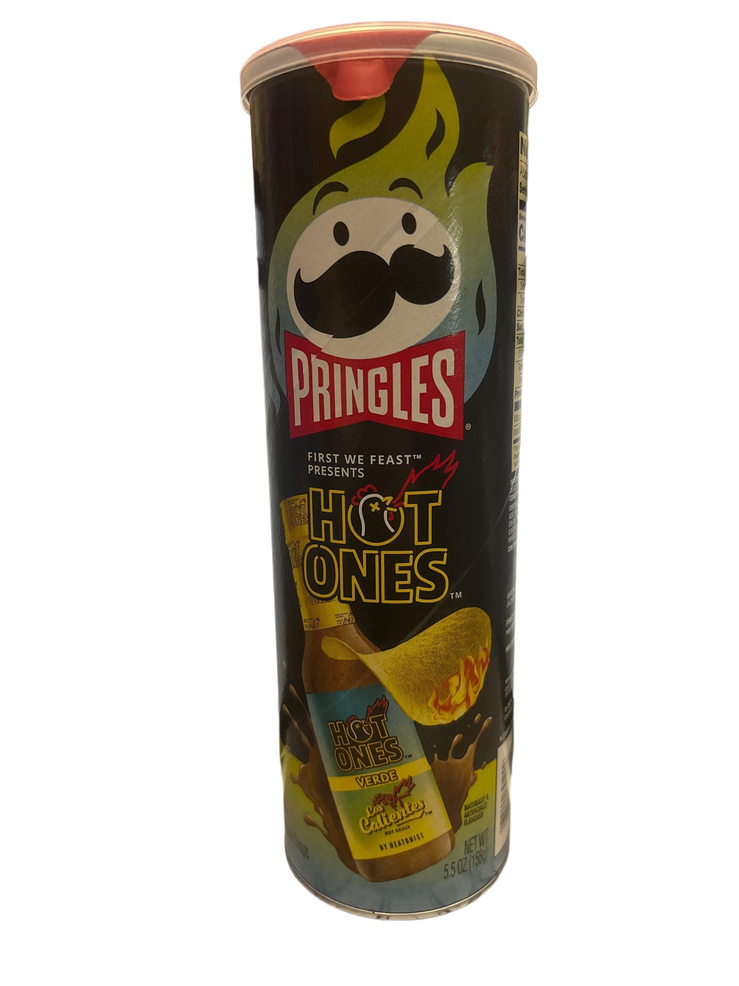 Pringles Hot Ones Verde Chips 5.5OZ