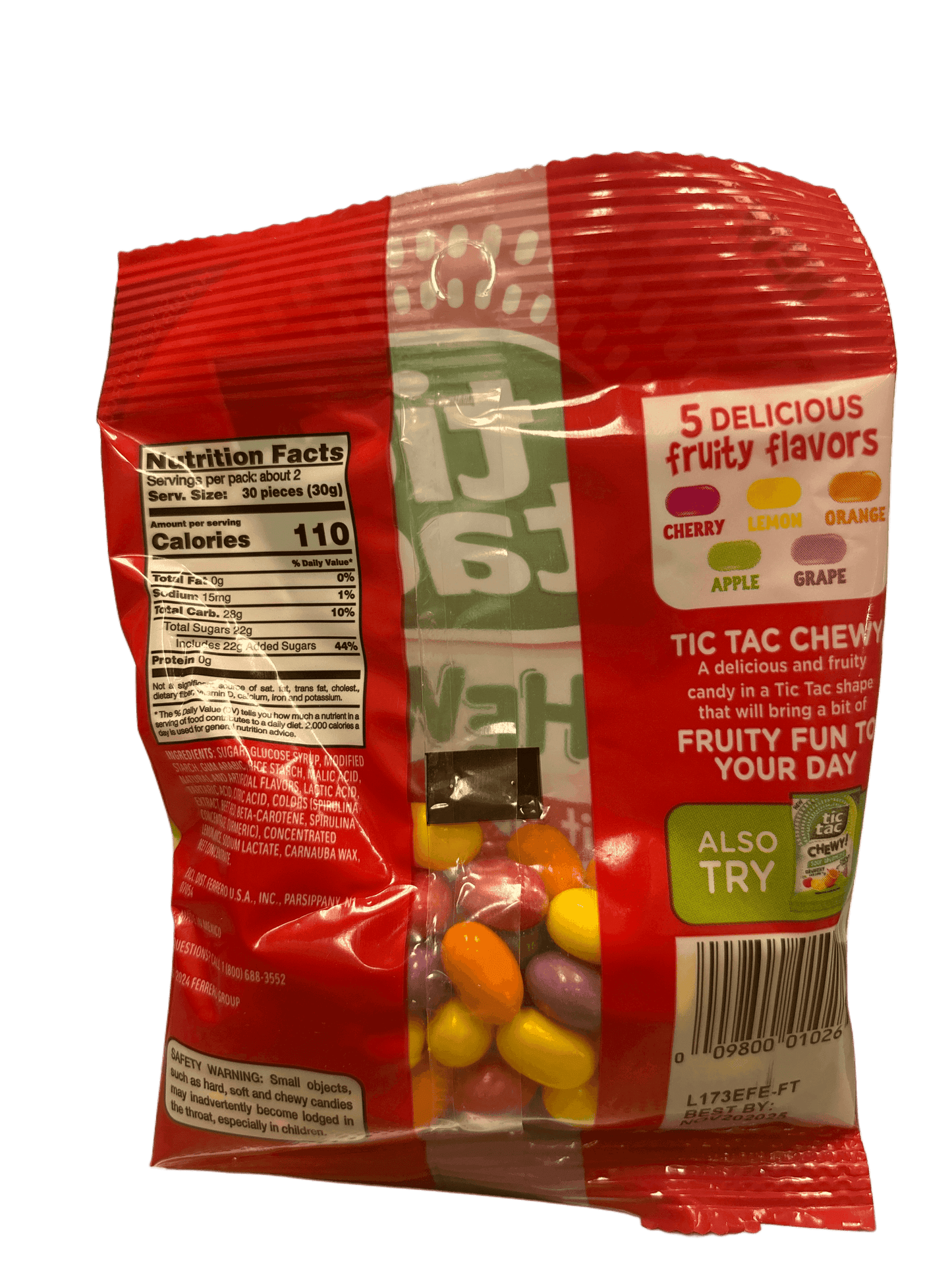 Tic Tac Chewy! Fruit Adventure Candy Bag 2.8OZ