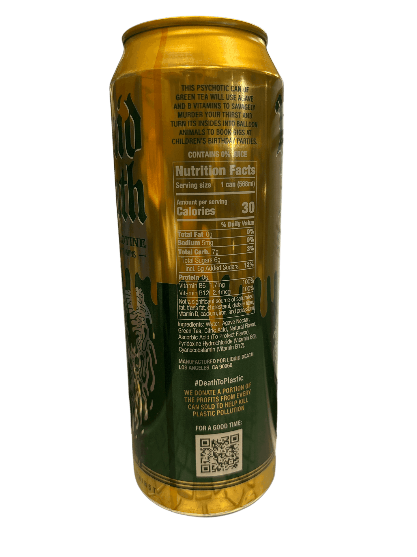 Liquid Death Green Guillotine Drink 568ML