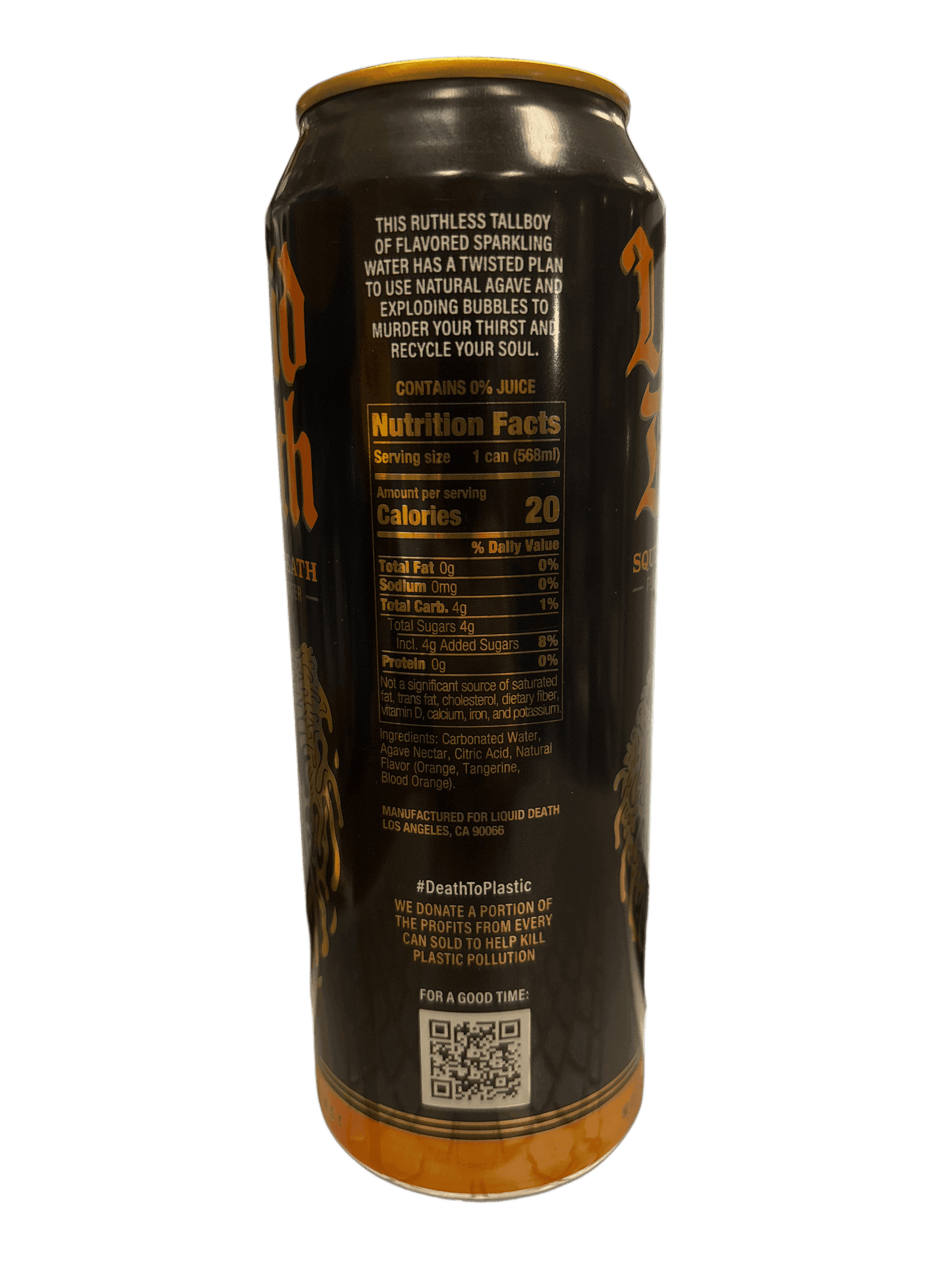 Liquid Death Sparkling Squeezed To Death Drink 568ML