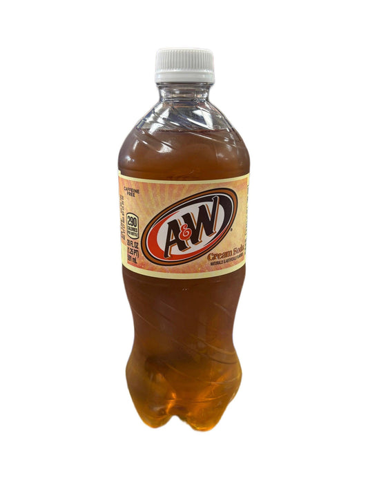 A&W Cream Soda Bottle 591ML - Extreme Snacks