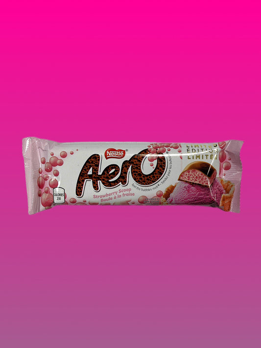 Aero Strawberry Scoop Chocolate Bar - Limited Edition - Extreme Snacks