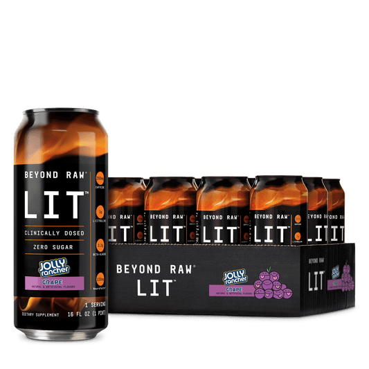 Beyond Raw LIT Jolly Rancher Grape Energy Drink - Extreme Snacks