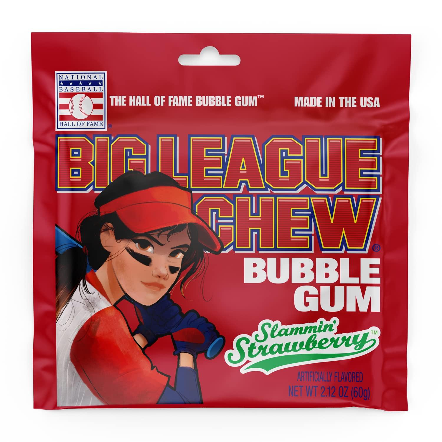 Big League Chew Bubble Gum Strawberry