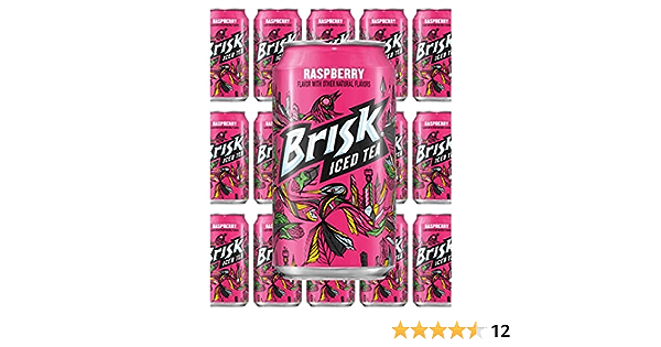 Brisk Iced Tea Raspberry Can - 355ML - Extreme Snacks