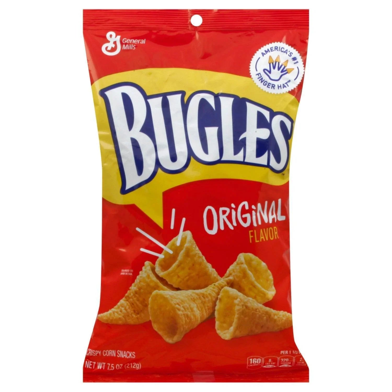 Bugles Label Bugles Original - 3 OZ | Iconic Shape & Savory Crunch