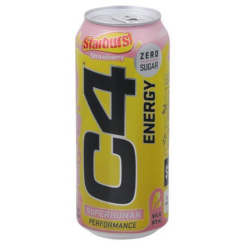 C4 Starburst Strawberry Energy Drink - Extreme Snacks