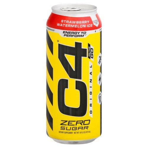 C4 Strawberry Watermelon Ice Energy Drink 473ML - Extreme Snacks