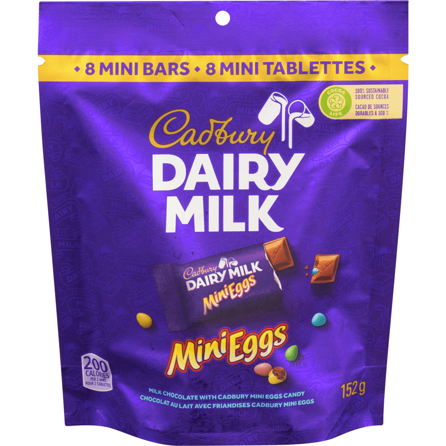 Cadbury Dairy Milk Mini Eggs, Mini Chocolate Bars, 152g - Extreme Snacks