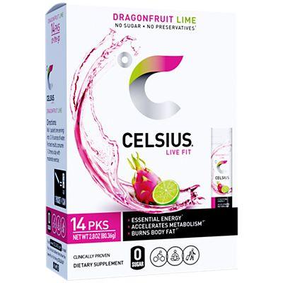 Celsius Live Fit Dragonfruit Lime Drink Mix - 14 Pack - Extreme Snacks