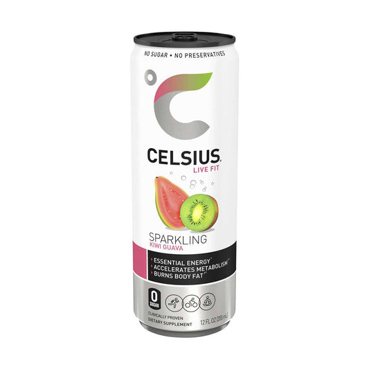 Celsius Live Fit Energy Sparkling Water - Kiwi Guava - Extreme Snacks