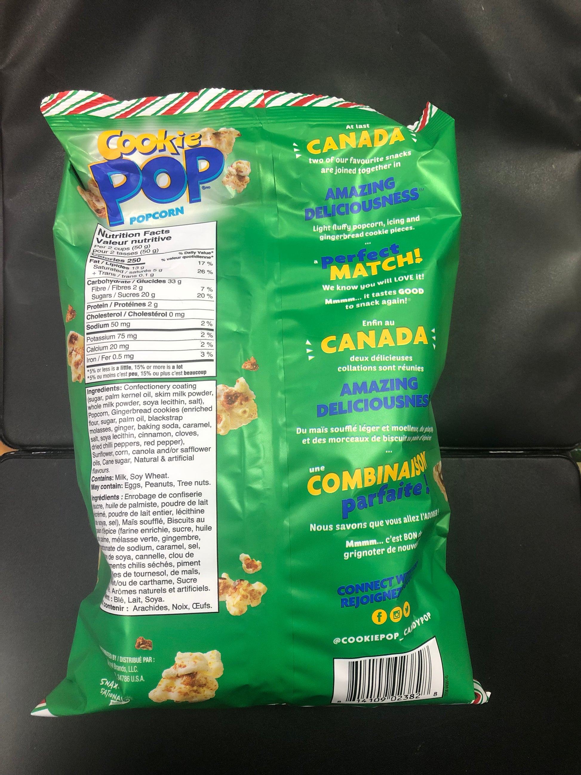 Cookie Pop Popcorn Iced Gingerbread 149G - Extreme Snacks