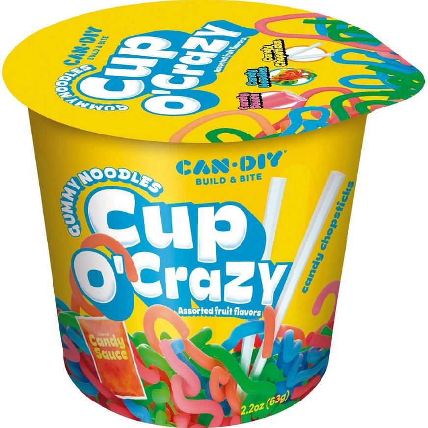 Cup O' Crazy Gummy Noodles 2.2OZ - Extreme Snacks