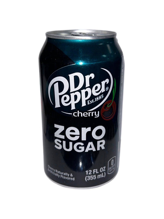 Dr. Pepper Cherry Zero Sugar Can 355ML - Extreme Snacks