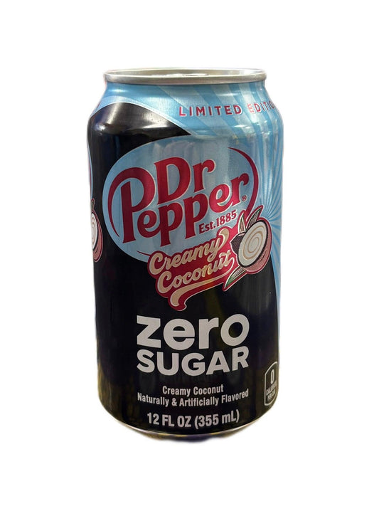 Dr. Pepper Creamy Coconut Zero Sugar Can 355ML - Extreme Snacks