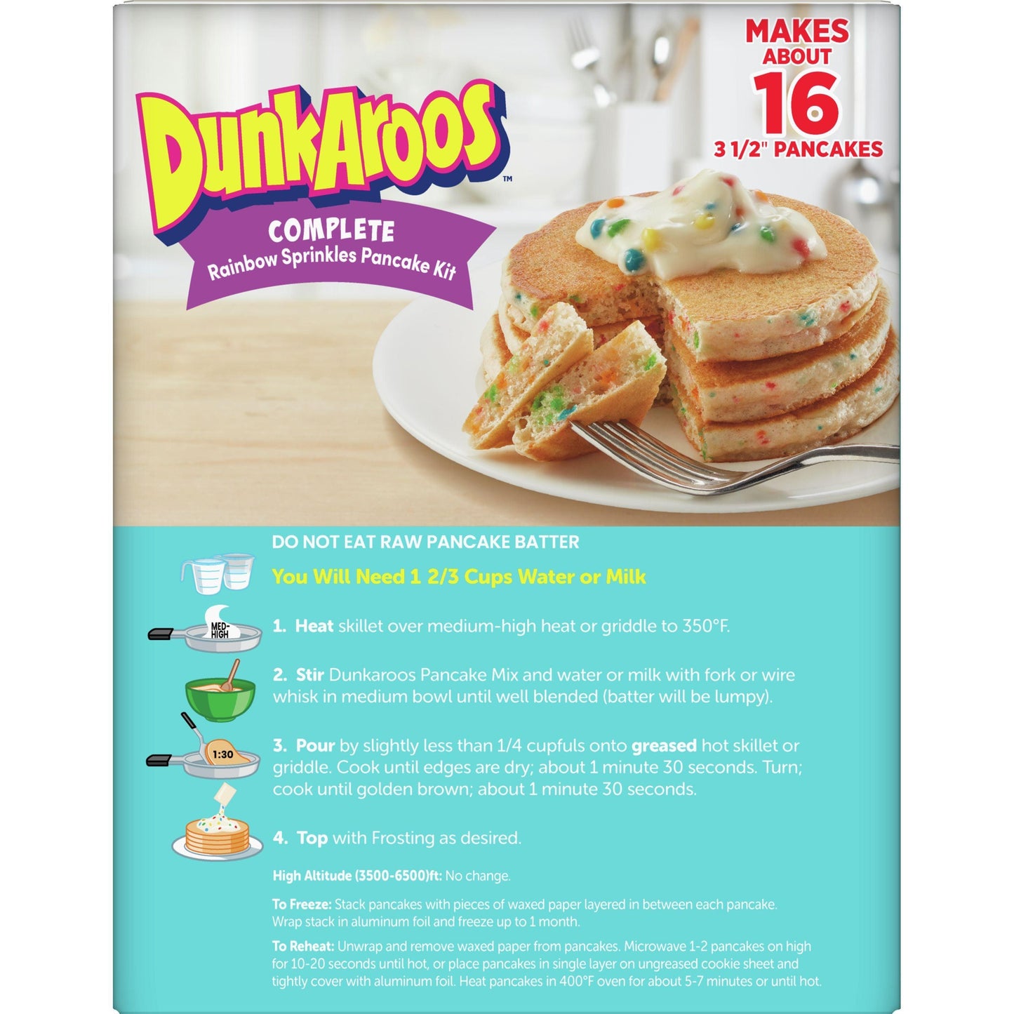 Dunkaroos Complete Rainbow Sprinkles Pancake Kit - Extreme Snacks